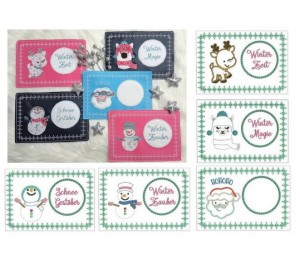 Stickserie - ITH Mug Rugs Winter